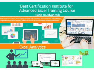 Best Advanced Excel Training in Delhi, Shakarpur, SLA Institute, Free VBA Macros & SQL Certification, with Free Placement