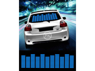 Car Sticker Music Rhythm LED Flashlight Blue