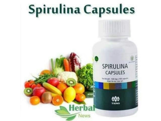 Health care food spirulina capsules