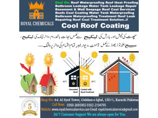 Roof heat proofing roof waterproofing services karachi pakistan