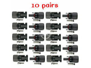 10 pairs 30A MC4 Male Female M/F Wire PV Cable Connector Set Solar Panel DC Wire
