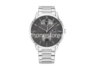 Tommy Hilfiger Mens Quartz Stainless Steel Grey Dial 44mm Watch