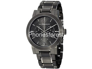 Burberry Mens Swiss Made Stainless Steel Gray 42mm Watch