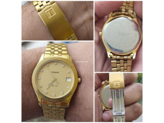 Tissot PR50 J170 270K Diamonds Quartz Gold Platted Unisex Watch