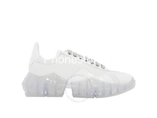 Ladies Diamond/F White Leather sneakers