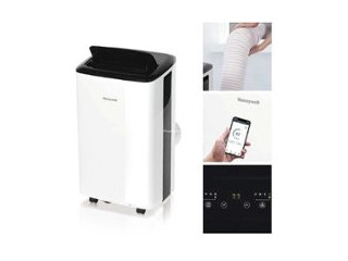 Honeywell - 10,000 BTU Smart Wi-Fi Portable Air Conditioner - Silver