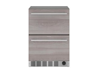 Thermador - 4.3 Cu. Ft. Built-In Double Drawer Under-Counter Refrigerator/Freezer - Custom Panel Ready