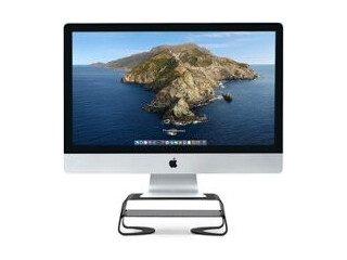 Twelve South - Curve Riser Desktop Stand for iMac and Displays - Black